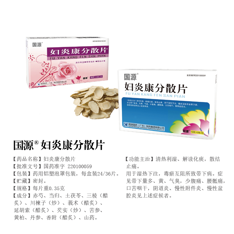 婦炎康分散片